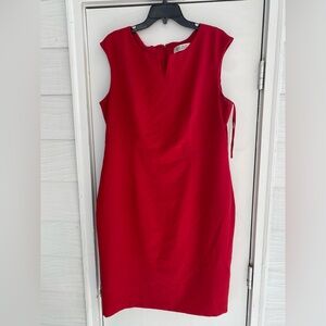 Elegant Red Sleeveless Dress
